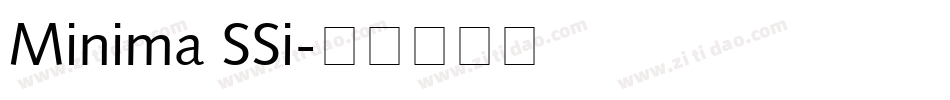 Minima SSi字体转换